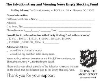 salvation army donation form