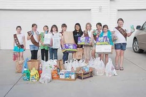 Girl Scout Troop 40906 of Owatonna donates to Lily Sparrow House