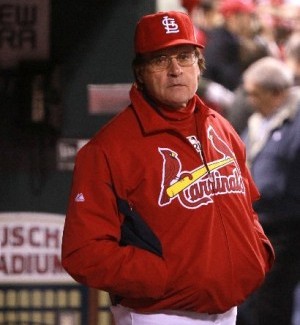 La Russa in dugout