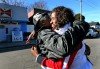 Jackie Joyner-Kersee hugs old friend Larry Floore
