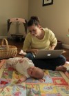 Melody Meiners works from home