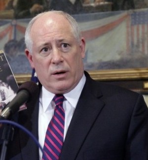 Pat Quinn in Capitol office