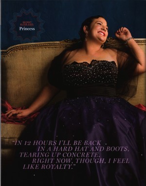 Gown in Oprah's magazine