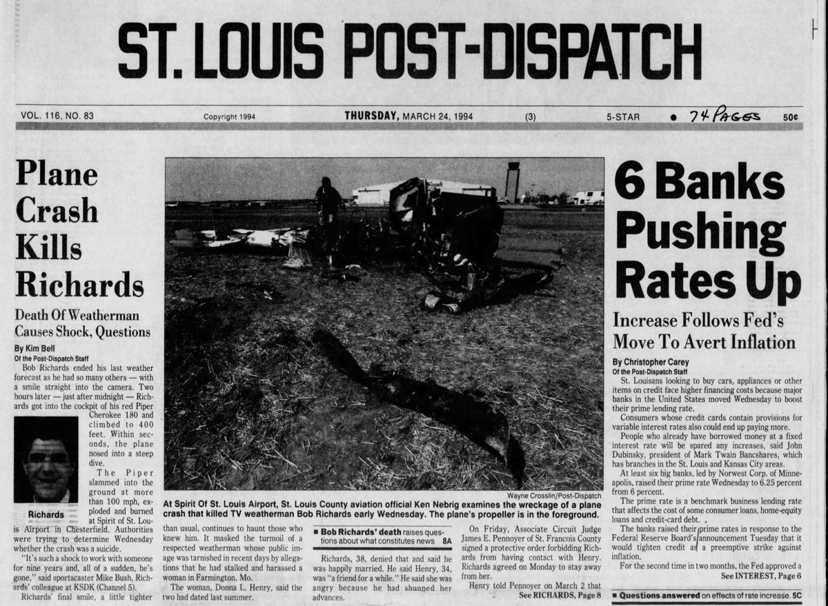 March 23, 1994: The day weatherman Bob Richards died in a plane crash | Post-Dispatch Archives ...