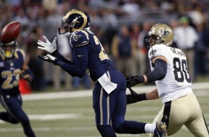 Rams lead Saints 27-3 with a quarter to play