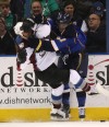The St. Louis Blues played the Colorado Avalanche at the Scottrade Center in St. Louis, Mo.