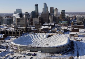 APTOPIX Winter Storm Metrodome Collapse