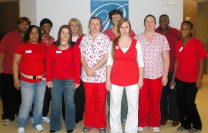 Rehab workers show their heart