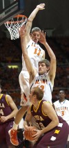 Meyers Leonard,  Tyler Griffey, Walt Gibler
