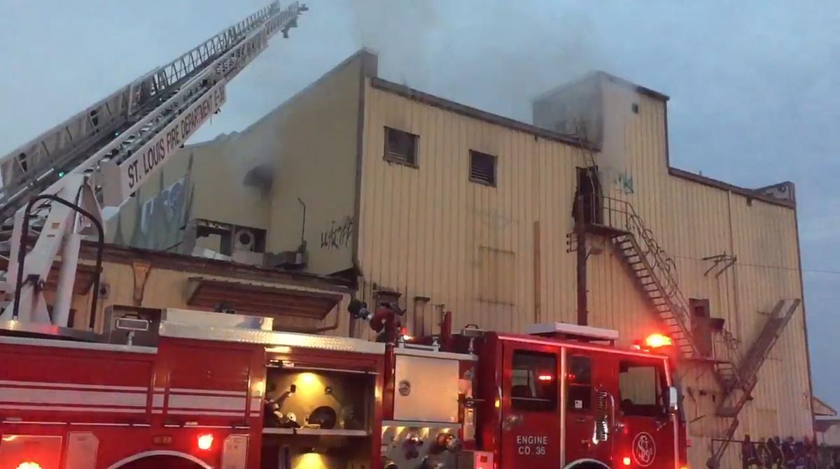 Fire damages abandoned St. Louis building where man was killed in