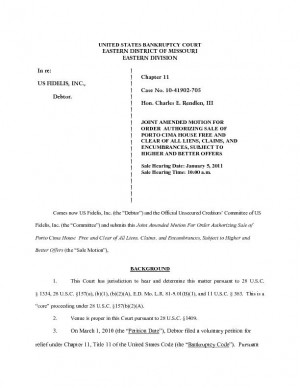 Motion to sell Darain Atkinson's Lake of the Ozarks vacation home