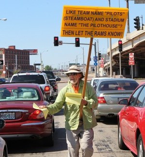 A fan’s march against time to change names of Rams and stadium