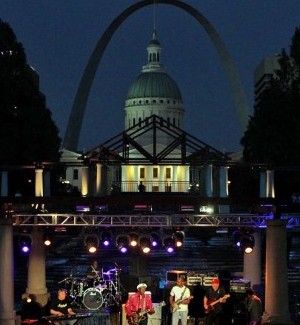St. Louis music legend Chuck Berry headlines a concert in support of St. Louis 2012 DNC Bid