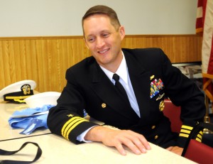 USS Columbia crewman visit Columbia