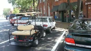 Video: Golf carts in Historic Soulard