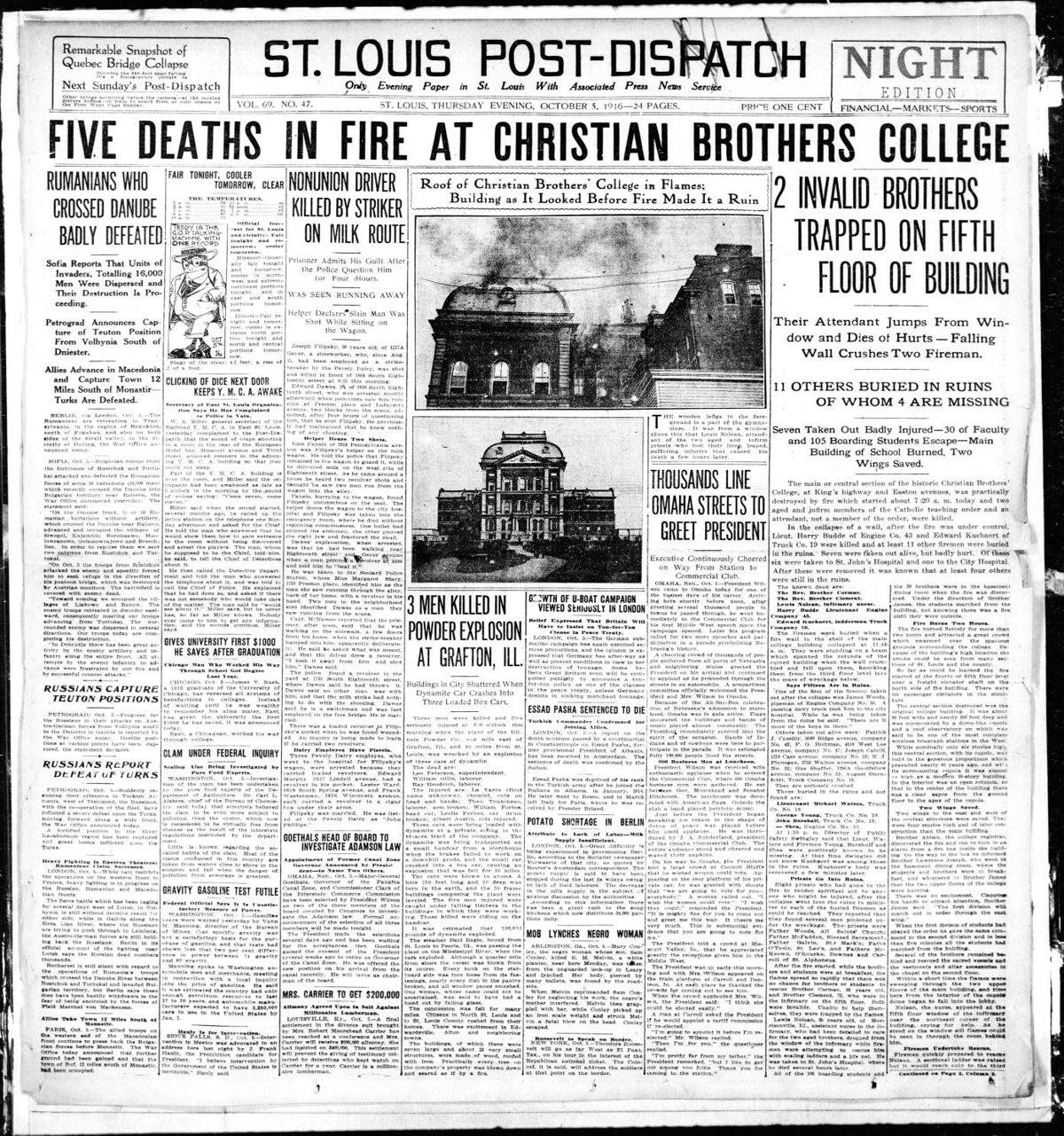 st louis post dispatch blues front page Their firefighter ancestor survived a deadly St. Louis fire 100 years ago. Now they serve as ...