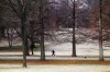 Sunny, cold today; light snow on Monday
