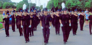 Band performs after camp