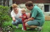 Aaron Hurst at 1 year old with his parents