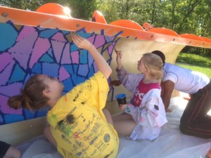 School children give Chesterfield snow plows a facelift