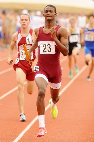 U. City's Price grabs his elusive title on final leap; Ritter sets relay record