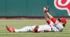 Jayson Werth catches a ball against the Cardinals