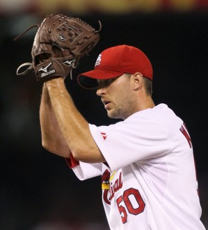 The St. Louis Cardinals played the Milwaukee Brewers at Busch Stadium in St. Louis, Mo.