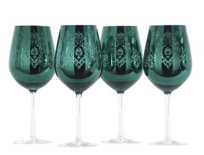 Decorative wine glasses (4.99 each) at HomeGoods News
