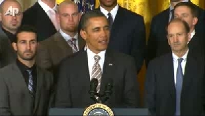 Video: Obama honors World Series Champion Cardinals