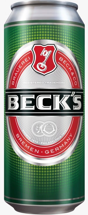 A can of Beck's beer.