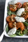Roasted Tomatoes With Herbed Ricotta and Walnuts  