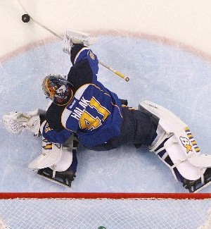 Blues Beat Sharks, 3-0, To Even Series