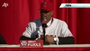 Pujols, Wilson Introduced at Angels Rally