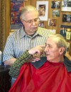 Frank Komoromi owner 23rd St. Barber Shop in Granite City