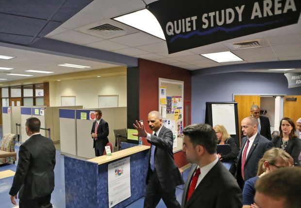 Attorney General Eric Holder visits St. Louis area