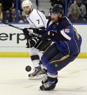 Blues Fall In Game 1, Lose Pietrangelo