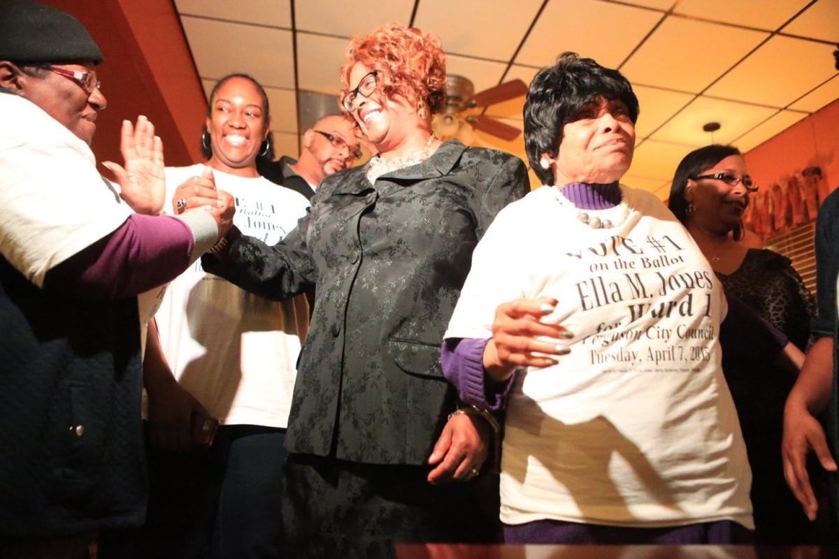 Ferguson candidates watch results