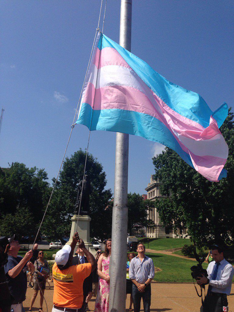 Transgender flag rises at St. Louis City Hall | Metro | 0