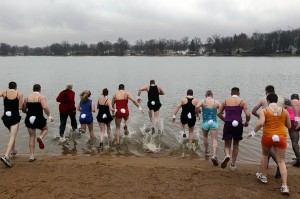 A dip for the annual Polar Plunge