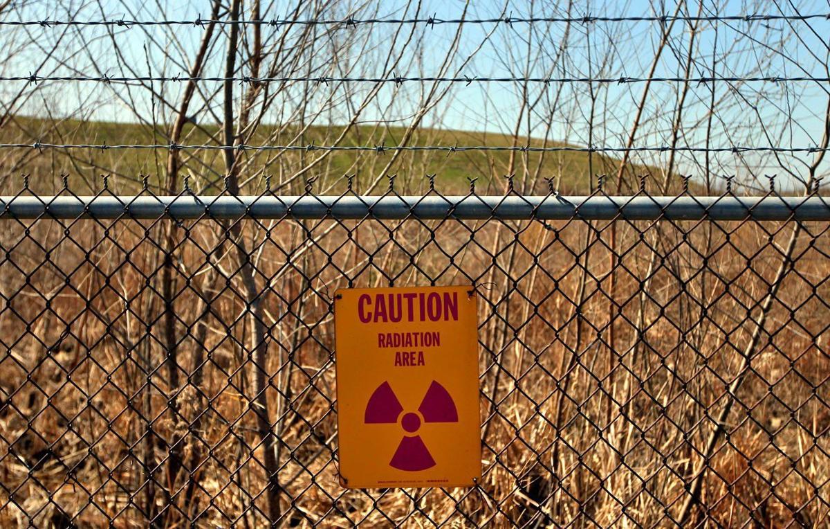 Radioactive sign at West Lake landfill in Bridegton- tight