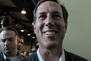 Santorum campaigns in St. Charles County