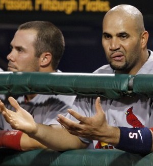 TODAY Skip Schumaker, Albert Pujols, Chris Carpenter