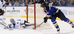 Video: Seven players score for Blues in rout of Sharks