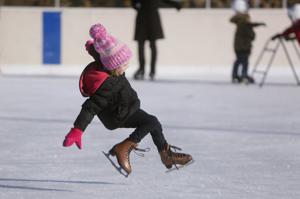 Skaters hit the ice at Shaw Park Ice Rink