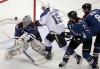 Semyon Varlamov, Jamie Langenbrunner, Ryan O'Byrne, Jan Hejda