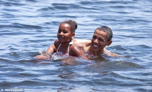Obama swim