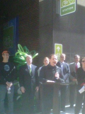 New downtown bike station