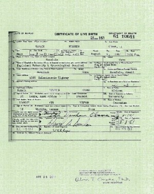 Obama birth certificate