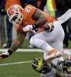 Illinois' Jason Ford fumbles against Michigan
