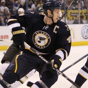 The St. Louis Blues played the Dallas Stars at the Scottrade Center in St. Louis, Mo.